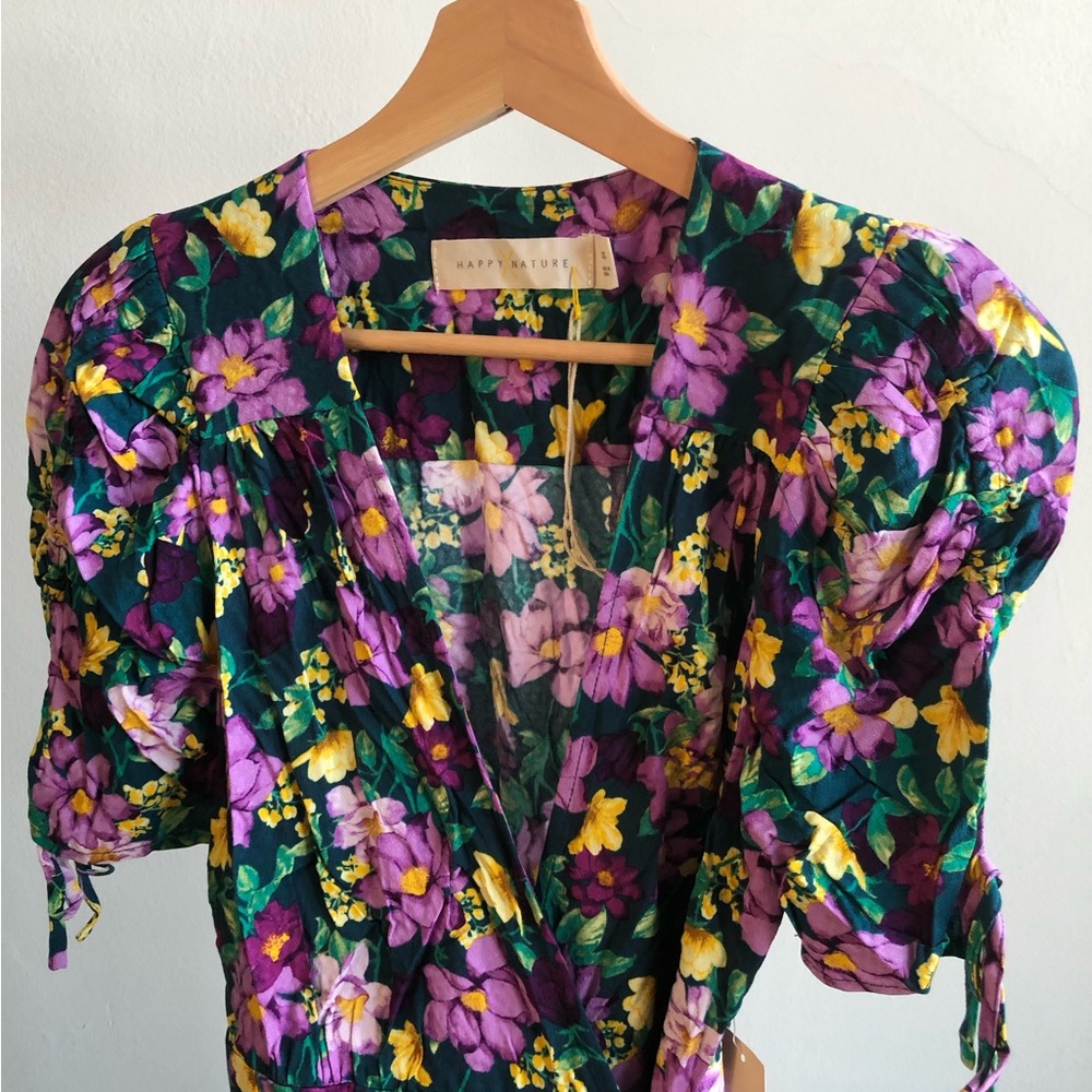 🌼 MINI WRAP DRESS Happy X Nature FIRST CRUSH